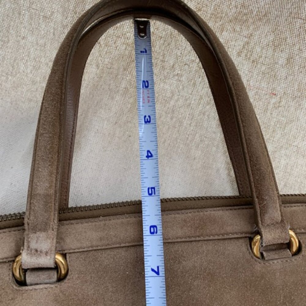 Gucci Tan Suede 1973 Top Handle Satchel - Picture 15 of 16